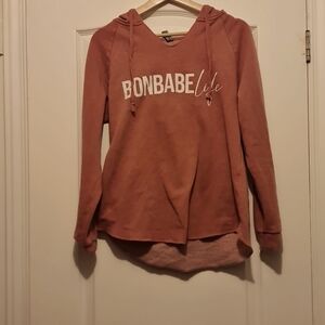 Womans arbonne dusty rose hoodie in  xs